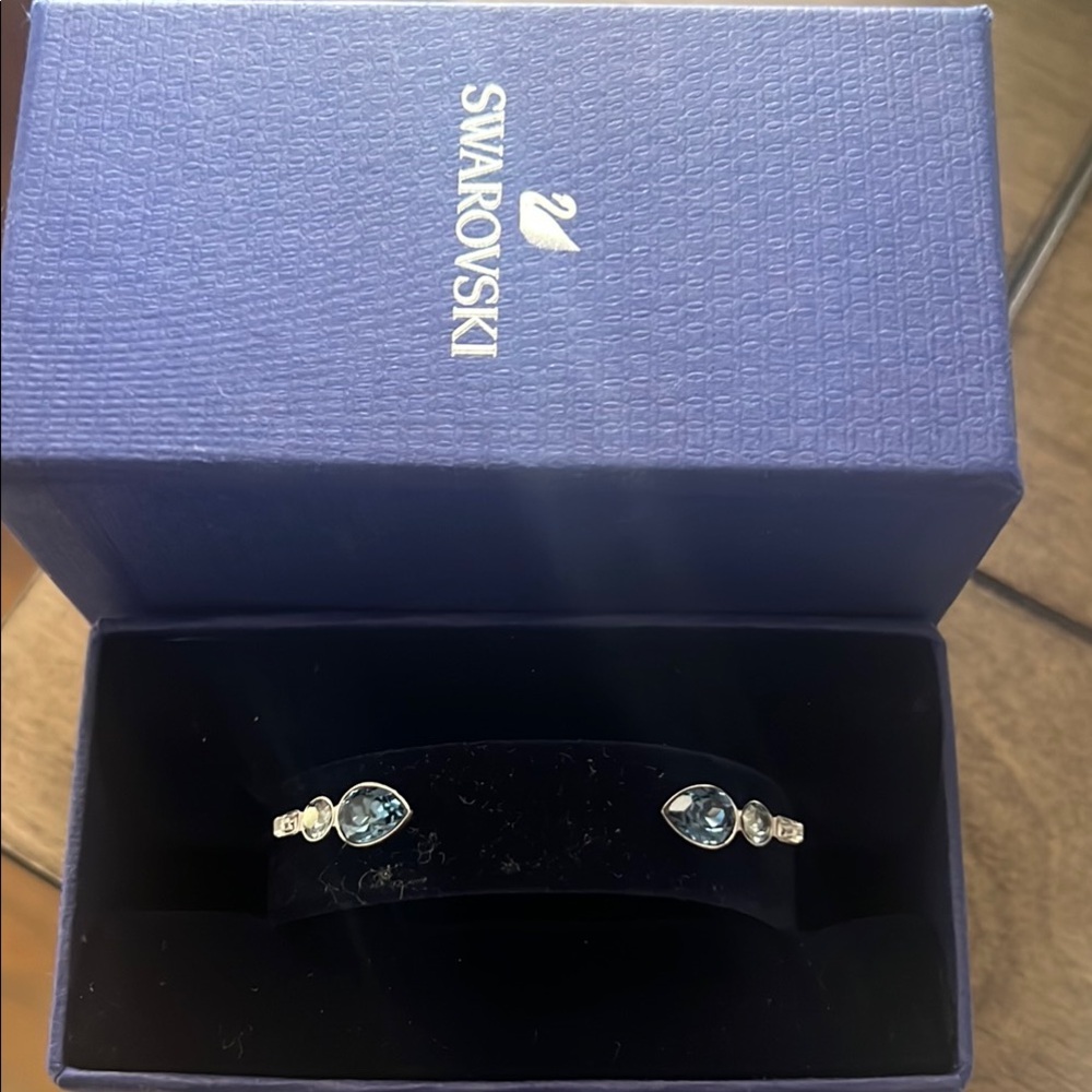 Swarovski Silver and Blue Women's Bracelet